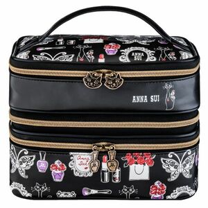 1 320 ANNA SUI 2つに分かれるバニティポーチ 送料510円