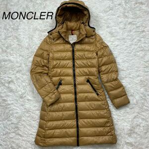 １円●MONCLER モンクレール●Moka モカ ロングダウンコート ダウンジャケット ワッペン Aライン レディース 秋冬