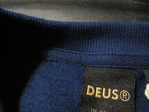 本物正規◆Deus ex Machina デウス◆厚手 トレーナー クルー スウェット Serviced■L■Workwear Blue■新品 アメリカ購入/裏起毛_画像8