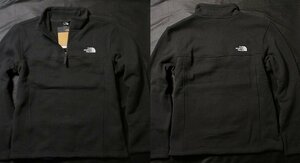 本物正規◆ノースフェイス◆厚手 ニット ハーフジップ フリース/TSILLAN 1/4ZIP■黒■L■新品/アメリカ限定■DYZ SWEATER