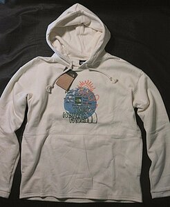 本物正規◆ノースフェイス◆スウェットパーカー E DAY REL HOODIE■XXL■アイボリー UNBLEACHED/REEF■新品/アメリカ限定■AOI/裏地起毛