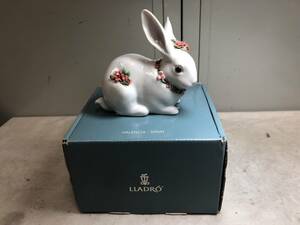 （2）LLADRO リアドロ ウサギ 置物 インテリア 箱付き 