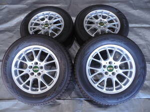 【新品中古セット】 BBS RE-L RE5000 15インチ 6J+40 5H100 ＆ ヨコハマ ブルーアースGT 195/65R15 20年製 プリウス カローラ 鍛造 軽量