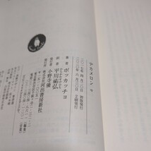 中巻 デカメロン 河出文庫 ボッカッチョ 平川祐弘 中古 中 Decameron 01101F103_画像5