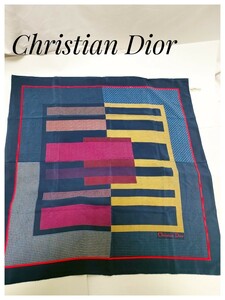 ★レア★　Christian Dior　クリスチャンディオール　スカーフ　76cm×77cm