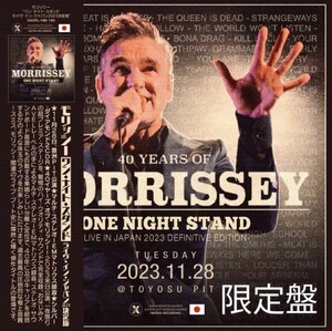 Morrissey (2CD＋ボーナス) One Night Stand - Live in Japan 2023 Definitive Edition -Limited Set