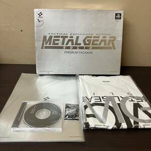 [12-85]PlayStation TACTICAL ESPIONAGE ACTION METAL GEAR SOLID PREMIUM PACKAGE プレミアムパッケージ Tシャツ CD