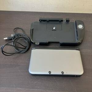 [12-123]Nintendo 3DS XL LL レトロ ゲーム SPR-S-JPN-CO 009 充電器 ケース ブラック シルバー グレー スタンド【宅急便コンパクト】