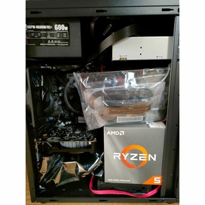 Ryzen 5 4500 SSD256 HDD3TB BDドライブ内蔵 3ファン OS無し 自作PC