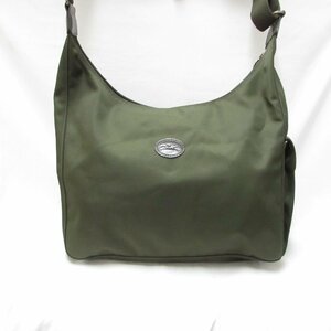 ロンシャン LONGCHAMP ワンショルダーバッグ 斜め掛け ナイロン グリーン USED /2312D