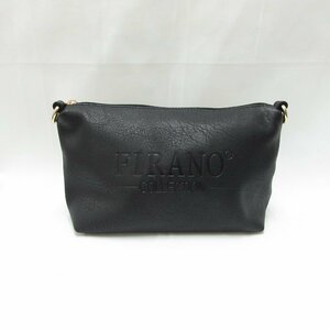 【1円～】FIRANO ショルダーバッグ ポーチ セカンドバッグ クラッチ ブラック レディース 未使用品 /2312D