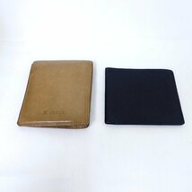 【1円】ヒコック HICKOK ブラック、K-ZELLE イッセイミヤケ ブラウン系 二つ折り財布 メンズ 2点セット USED /2312C_画像1