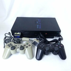 PS2 プレステ SCPH-30000 + コントローラー 2個 SCPH-1200、SCPH-10010 ゲーム機 通電のみ確認 USED /2312C