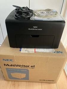 NEC MultiWriter5600C（PR-L5600C）　A4カラーレーザープリンター　横スジあり　マゼンタ大容量未使用