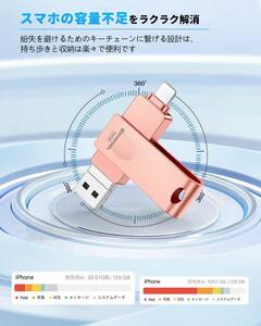 IPHONE PHICOOL USBメモリー 256GB大容量 高速 専用アプリ不要 各種対応