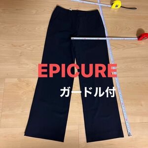 EPICURE ブリヂストンスポーツ　ガードル内蔵 スラックス ブラック パンツ 7号