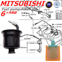 三菱　パジェロ　ミニ　ジュニア　H51A　H56A　H57A　MR134681　燃料ポンプ　燃料フィルター　シールリングストレーナー　リペアキット_画像2