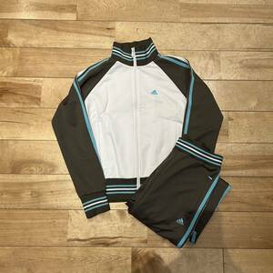 ★adidas/アディダス/ジャージ セットアップ/上下セット/ジャージ上下/ロゴ/スポーツ/レディース/Sサイズ