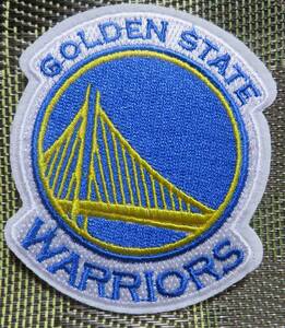 白青黄ブリッジ橋■激渋NBAゴールデンステート・ウォリアーズ刺繍ワッペン激渋Golden StateWarriorsバスケットボール■アメリカ　スポーツ