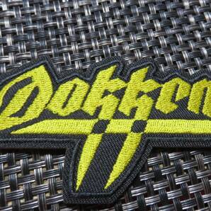 黄黒DK英語■新品『Dokken ドッケン 』ヘヴィメタル・バンド　 刺繍ワッペン◇激渋◎映画 ムービー 音楽 ミュージック　MUSIC◇ミリタリー