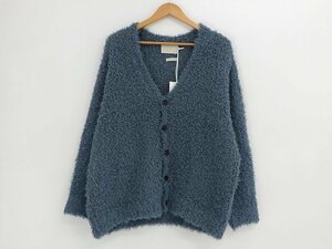 ★中古★YOKE(ヨーク) BUSHY COTTON CARDIGAN カーディガン YK22SS0355S ターコイズ サイズ:3 タグ付き★【AP104】