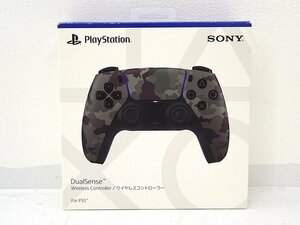 ★中古★【難あり】PlayStation5 ワイヤレスコントローラー DualSense グレー カモフラージュ CFI-ZCT1J06 (PS5)★【GM643】