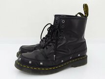 ★中古★【難あり】Dr. Martens(ドクターマーチン) 1460 STUD II 8ホール レザーブーツ ブラック US10 UK9 27678001★【AP127】_画像2