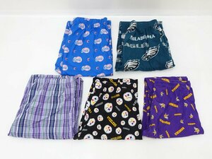 ★中古★NFL NBA SLEEPWEAR スリープウェア パンツ まとめ売り 計5点セット（CLIPPERS/VIKINGS/Steelers他）★【AP107】