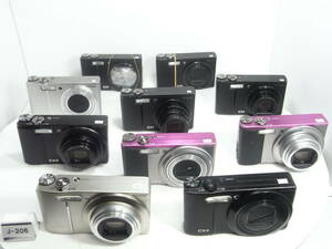 RICOH CX4 2台,CX3 3台,CX1 5台 要修理 まとめて10台 J-206