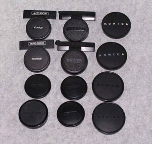 [eiA185]コニカ レンズキャップ 12個 46mm リヤキャップ Konica LENS CAP 前蓋　カメラ C35 AUTO FOCUS