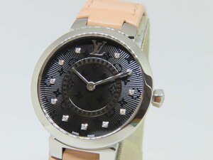 [ прекрасный товар ] Louis Vuitton LOUIS VUITTON язык b-ru тонкий PM QA143 11PD женские наручные часы 