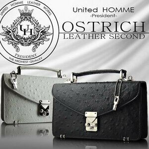 [ stock one . large liquidation special price ][ free shipping ][ super-discount price ][ new goods ][ bag ] cow leather * Ostrich type pushed .* the back side purse with function * Mini second bag 