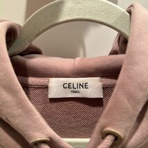 美品 セリーヌ フーディ Celine パーカー トップス プルオーバースウェット ロゴ CELINE _画像3