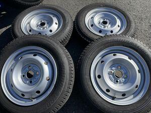 プロボックスに！中古スタッドレスセット！155/80R14 88/86N LT！2021年製造BSブリザックVL1付き！サクシードにも！