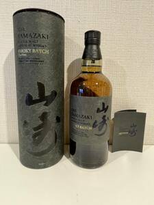 サントリー　シングルモルトウイスキー　山崎　スモーキーバッチ YAMAZAKI SMOKY BATCH The First SINGLE MALT JAPANESE WHISKY 化粧箱入り