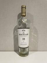 20231217(1) マッカラン１８年　空き瓶　未洗浄　　MACALLAN HIGHLAND SINGLE MALT SCOTCH WHISKY SHERRY OAK CASK_画像1