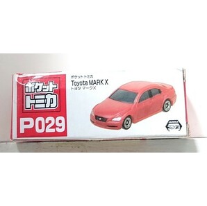 ポケットトミカ P029 トヨタマークX 赤の画像1