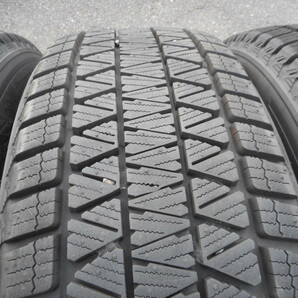 BRIDGESTONE バルミナ BALMINUM アルミホイール 7.5J 18インチ+42 美品 225/60R18 ブリジストン DM-V3 19年製 9分山以上スタッドレスタイヤの画像8