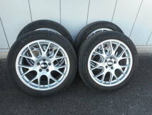 超美品 BBS CH-R CH140 軽量 アルミホイール 8J 19インチ +38 PCD1114.3-5穴 235/50R19 ミシュラン PilotSport4 SUV 19年製 ラジアルタイヤ_画像1