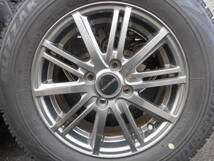 ブリジストン BALMINUM バルミナ アルミホイール 5.5J 14インチ+45 PCD100-4穴 綺麗 175/70R14 BRIDGESTONE VRX 20年製 スタッドレスタイヤ_画像2