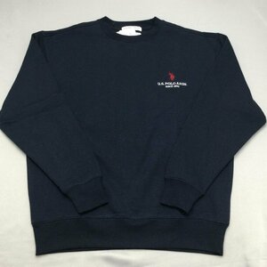 【送料無料】【新品】US.POLO.ASSN メンズトレーナー（裏起毛 身幅ゆったり）　　M 　ネイビー★33311