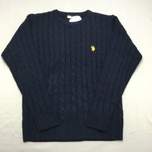 【送料無料】【新品】US.POLO.ASSN　メンズセーター　　L　　ネイビー★23402