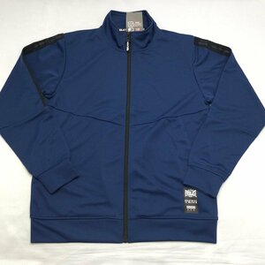 【送料無料】【新品】EVERLAST　メンズトラックジャケット（ 吸水速乾 UVカット）　　L　　ブルー★31900