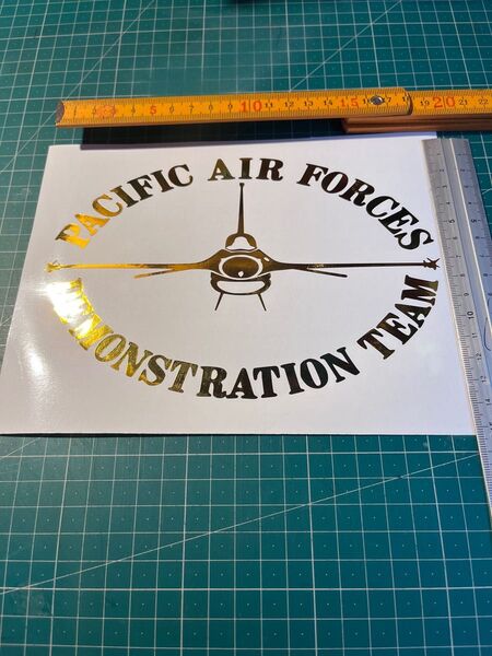 F16戦闘機カッティングステッカーpacific air forces