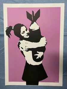 banksy Bomb Hugger WCP ポスター ナンバー付き 50cm*70cm村上隆 シルクスクリーン