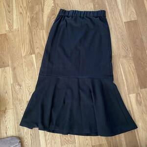  azur bai Moussy AZUL by moussy mermaid skirt long plain S size black black lady's 