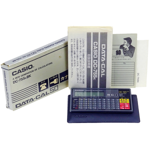 ( 動作確認済 ) 箱説付 CASIO DATA-CAL50 DC-755K BK 電卓 ポケットコンピュータ 未検品 ジャンク扱い 現状品 配送はクロネコゆうメール