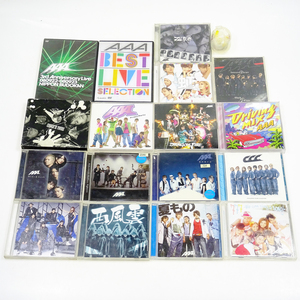 ( 大量セット ) AAA トリプルエー CD 15枚 + DVD 2枚 + おまけのガチャ 初回生産限定盤 未検品 ジャンク扱い 現状品 配送は宅急便60サイズ