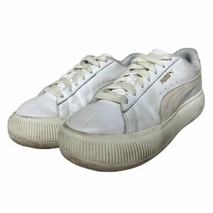 BB206 PUMA プーマ レディース 厚底スニーカー US7.5 24cm ホワイト