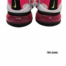 BB246 NIKE AIR MAX 270 REACT ナイキ エア マックス 270 レディース スニーカー US8 25cm ホワイト ピンク_画像10